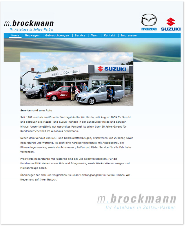 Autohaus Brockmann – Internauftritt