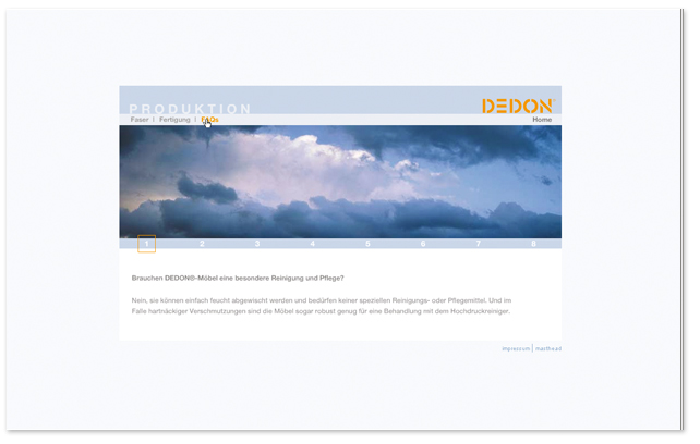 DEDON – Internetauftritt 2004