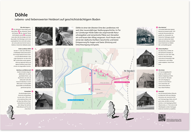 Infotafel in Döhle