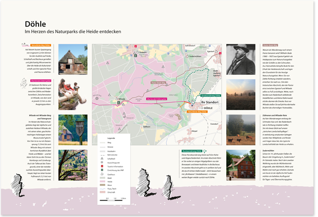 Infotafel in Döhle