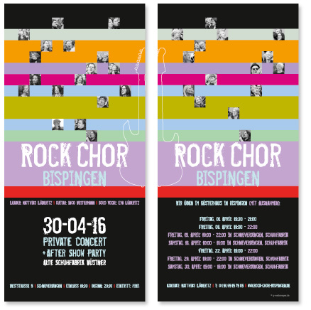 Flyer für den Rock Chor Bispingen