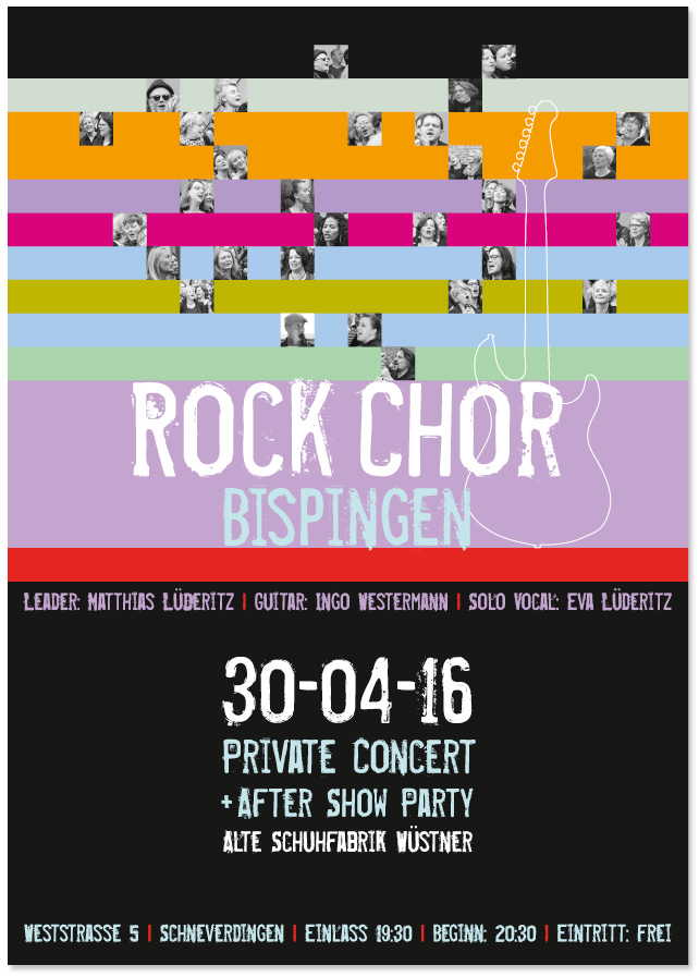 Plakat für den Rock Chor Bispingen